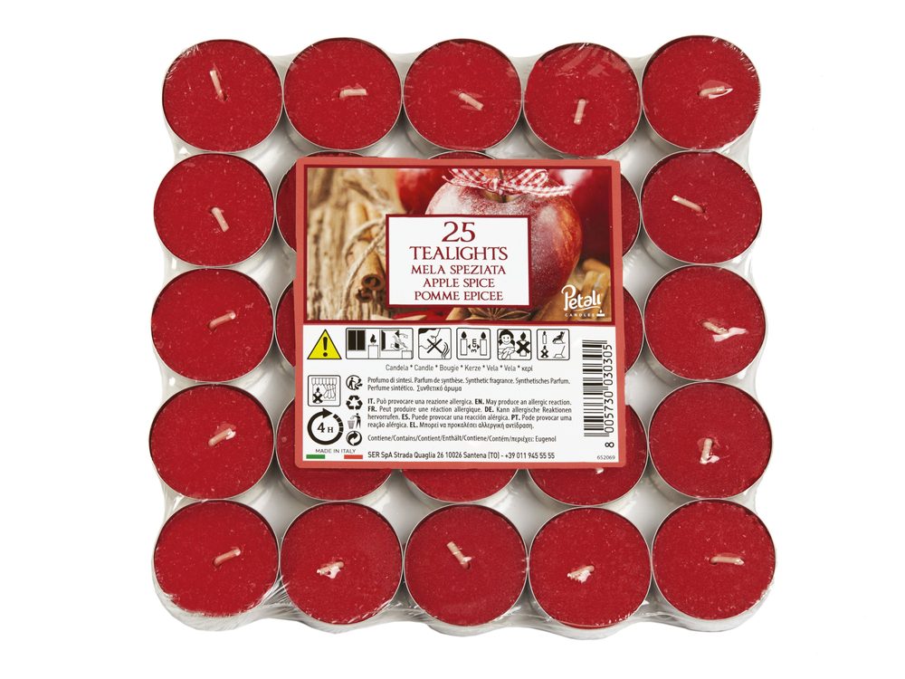 Levně Petali vonné čajové svíčky Apple Spice 25ks