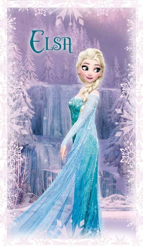 I-LIVING.cz - Osuška Frozen (Ledové království) Elsa Cascade 70x120 cm -  CTI - Dětské ručníky a osušky - Dětský bytový textil - zdravý spánek &  bydlení