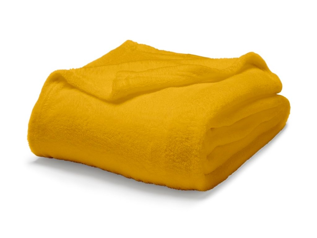 I-LIVING.cz - TODAY Maxi fleece deka 220x240 cm Safran - žlutá - TODAY -  Deky a plédy - Bytový textil - zdravý spánek & bydlení