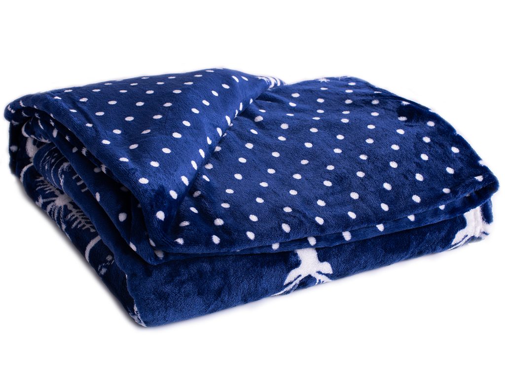I-LIVING.cz - Homeville deka mikroplyš 150x200 cm norský vzor tmavě modrá -  Homeville - Deky a plédy - Bytový textil - zdravý spánek & bydlení
