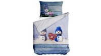 3D italské povlečení 100% bavlna Amorini - sněhuláci