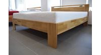 Dubová postel Duos 2,5 cm masiv cink