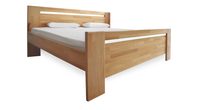 Dubová postel Grandioso Plus 4 cm masiv cink - výstavní kus