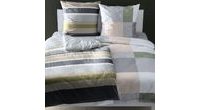 Bierbaum povlečení flanelové 6699 Stripe Olive 140x200/70x90 cm