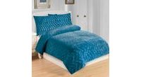 Homeville povlečení mikroplyš Structure Vlna petrolej 140x200/70x90 cm