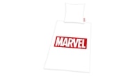 Herding povlečení Logo Marvel 140x200/70x90 cm bílé