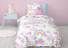 Mistral Home dětské povlečení 100% bavlna Jednorožci 140x200/70x90cm
