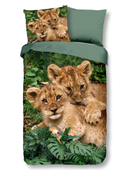 Povlečení Good Morning 100% bavlna Lion cubs 140x200/70x90 cm