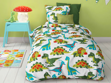 Mistral Home dětské povlečení 100% bavlna Dinosauři 140x200/70x90cm