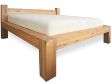 Dubová postel Fortis 15 cm masiv rustik
