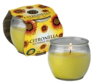 Citronella vonná svíčka ve skle - hoření 25h