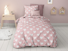 Mistral Home dětské povlečení 100% bavlna Amore Pink 140x200/70x90cm