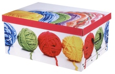 Úložné krabice 49x39x24cm klubíčka