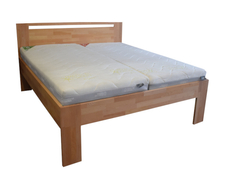 Buková postel Duos 2,5 cm masiv cink