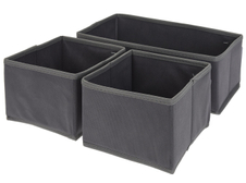 Úložné boxy - sada 3 kusů
