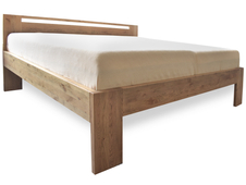 Dubová postel Corso 4 cm masiv, rustik moření