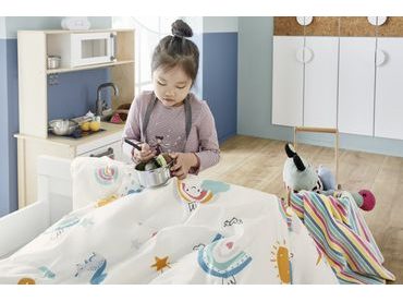 s.Oliver povlečení flanelové 6128 - partnerský set 2x140x200/70x90 cm + ponožky