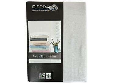 Bierbaum flanelové prostěradlo Grafit - tm. šedá