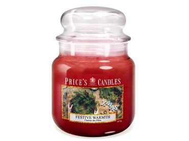 PRICE´S MIDI vonná svíčka ve skle Festive Warmth - hoření 90h