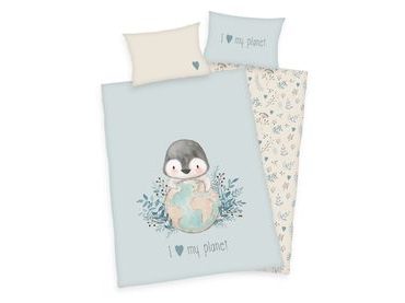 Povlečení pro miminka Tučňák 100x135/40x60cm