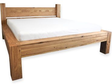 Dubová postel Fortis 15 cm masiv rustik - výstavní kus