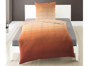 Bierbaum povlečení flanelové 3725 Check Burgundy 140x200/70x90 cm