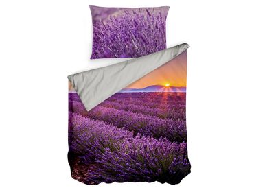 3D italské povlečení 100% bavlna Lavanda