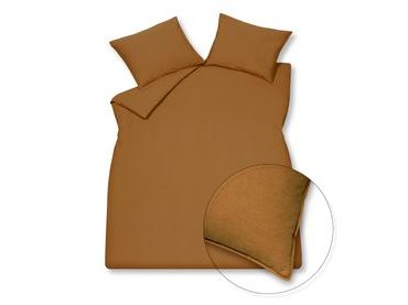 Luxusní bavlněné povlečení VANDYCK Washed Cotton Cognac
