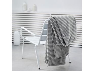 TODAY pléd Ribbed 150x200 cm Acier