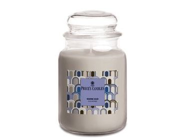Price's MAXI vonná svíčka ve skle Warm Oud - hoření 130h