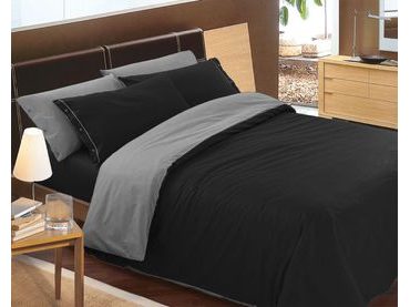 Mistral Home povlečení bavlněný perkál Doubleface šedo-béžová/pudrová růžová