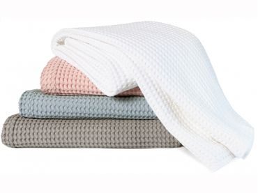 Vandyck Luxusní povlak na polštář Home Piqué waffle 40x55cm Sepia pink