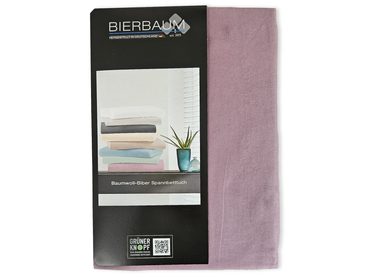 Bierbaum flanelové prostěradlo Flieder - šeříková