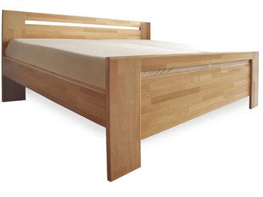 Dubová postel Grandioso Plus 4 cm masiv dub cink