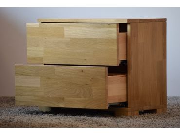 Noční stolek Lemvig dub cink - výstavní kus