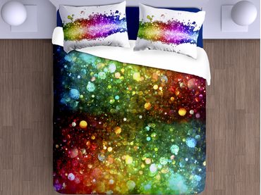 3D italské povlečení 100% bavlna Glitter