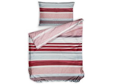 Bierbaum povlečení bavlněný satén 6699 Stripe Berries 140x200/70x90 cm