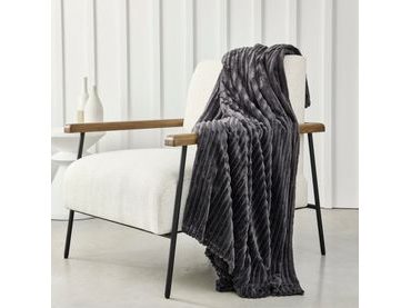 TODAY pléd Ribbed 150x200 cm Fusain