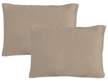 Povlak na polštář italské výroby 100% bavlna - 2 ks tortora