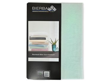 Bierbaum flanelové prostěradlo Grafit - tm. šedá