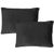 Povlak na polštář italské výroby 100% bavlna - 2 ks černá