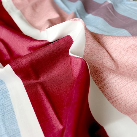 Bierbaum povlečení bavlněný satén 6699 Stripe Berries 140x200/70x90 cm