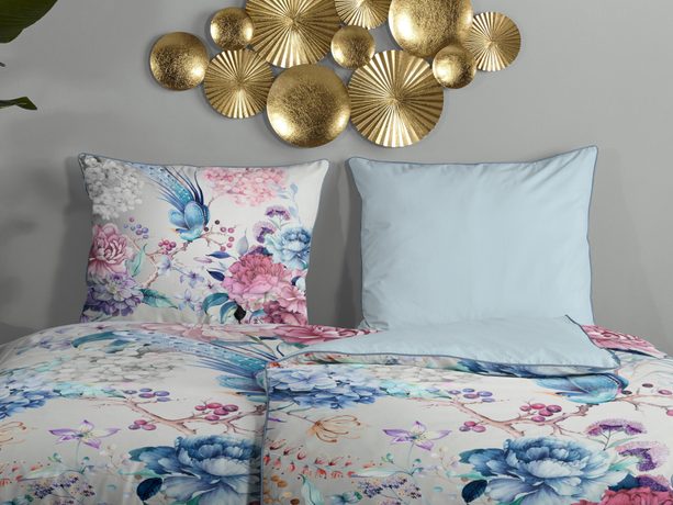 Povlečení Descanso Organic bavlněný satén MONDET 140x200/70x90 cm