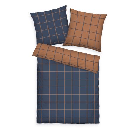 Flanelové povlečení Tom Tailor Karo 140x200/70x90cm