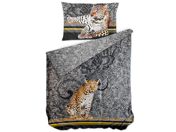 Bierbaum povlečení bavlněný satén 5179D Leopard 140x200/70x90 cm
