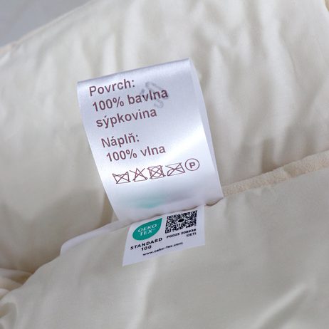 Vlněná přikrývka Wool & Batist extra hřejivá