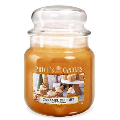 PRICE´S MIDI svíčka ve skle Caramel Delight - hoření 90h