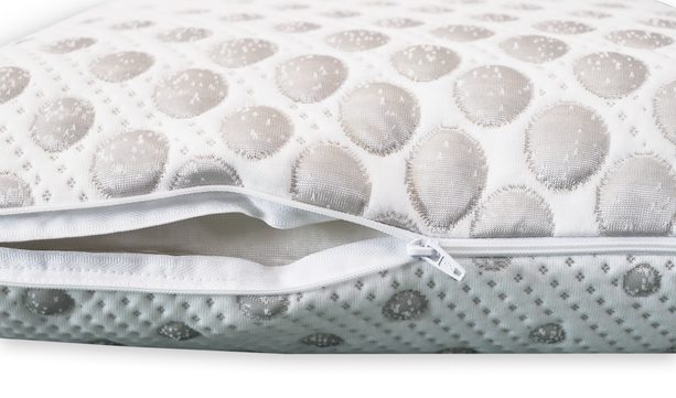 Anatomický polštář DREAMPUR® z latexové pěny Grey dots perforovaný 40x60cm