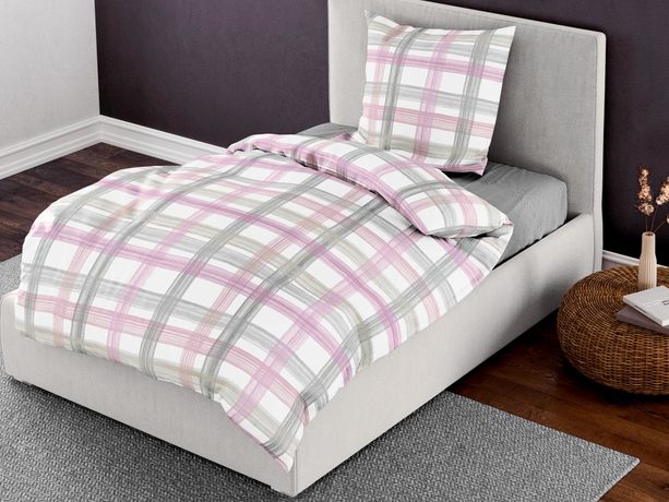 Bierbaum krepové povlečení 6958 Nika růžové 140x200/70x90 cm