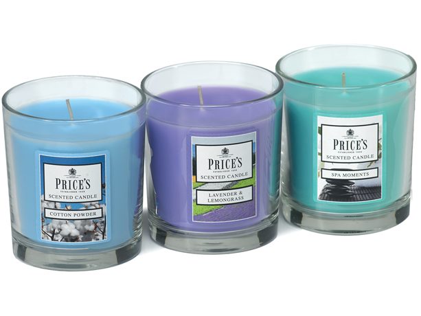 FRAGRANCE vonné svíčky ve skle - set Relax 3ks - hoření 45h